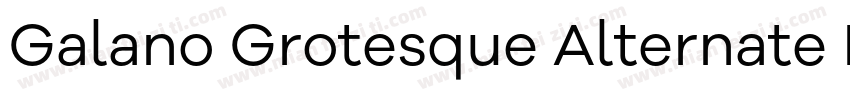 Galano Grotesque Alternate Regular字体转换